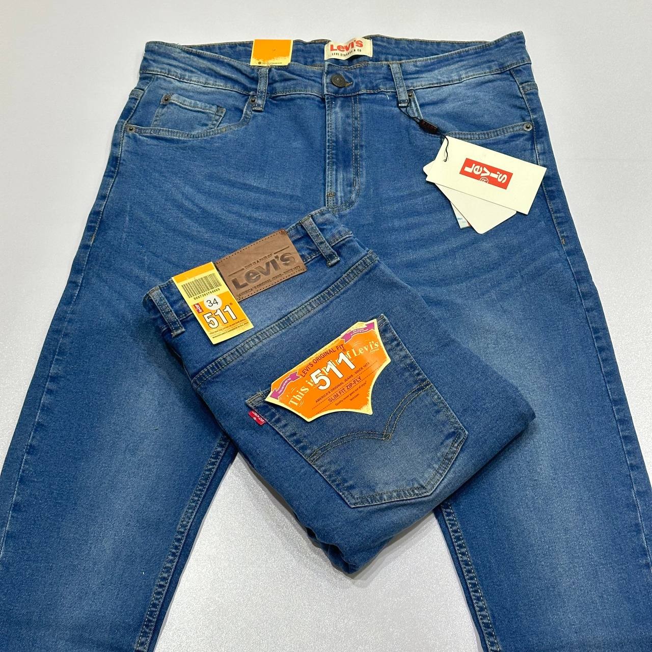 evi's Export Denim Jeans-Blue