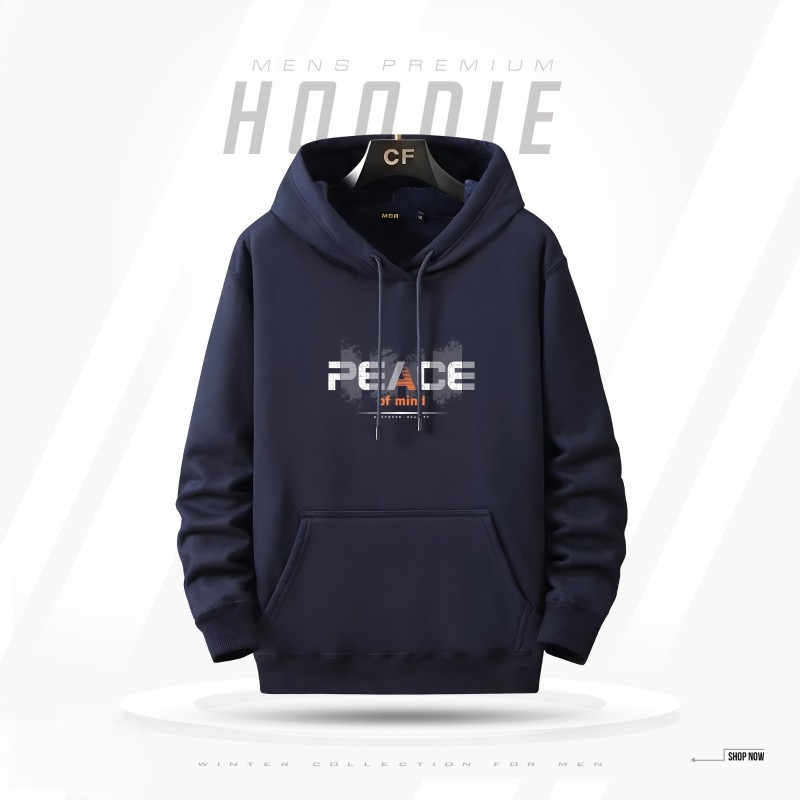 Men's Winter Hoodie ( Navy )