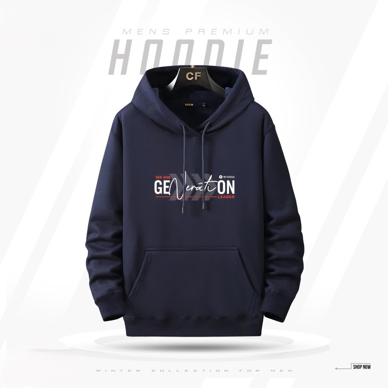 Men's Winter Hoodie (Navy)