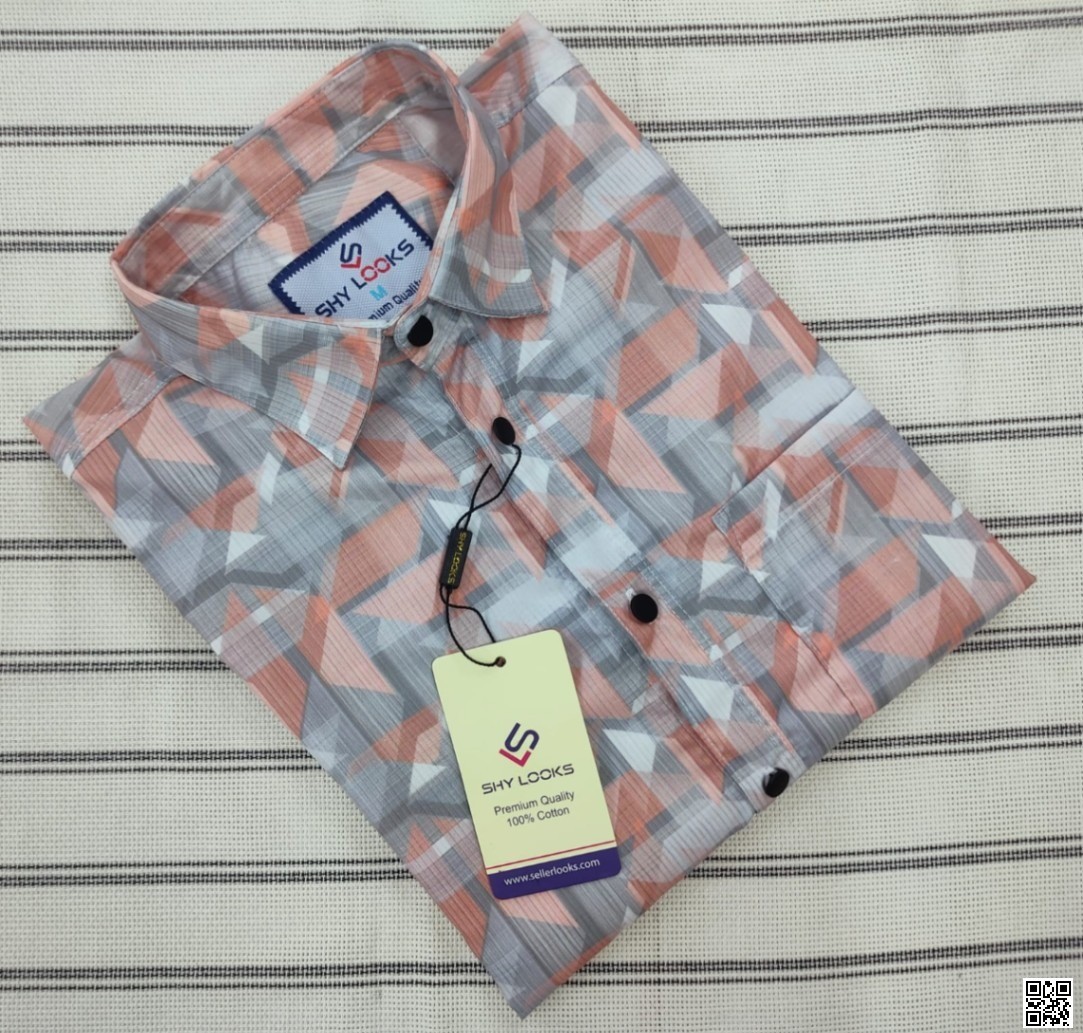 Premium full Sleeve China Magnet Print Shirt