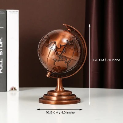 World Map 3D Rotating Glove Decoration Gift- Copper